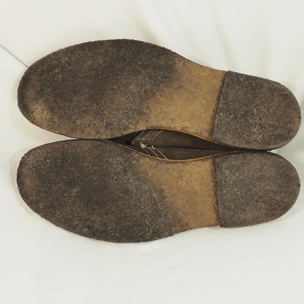 Allen Edmonds Chukka Boots 10.5 Brown Leather Suede Desert Crepe Sole USA Made